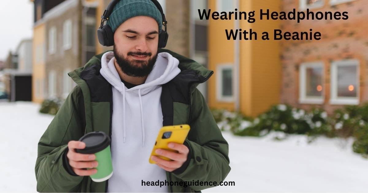how to wear headphones with a beanie