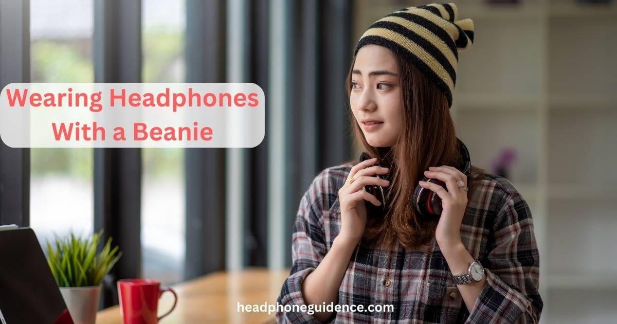 how to wear headphones with a beanie